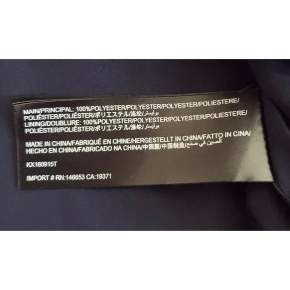 KEEPSAKE The Label Harmony off the shoulder bell sleeve top blouse navy XXS NEW - Picture 6 of 7